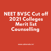 NEET BVSC Cut off 2023 Colleges Merit list Counselling 